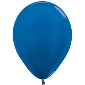 Öko-Luftballon Blau Metallic