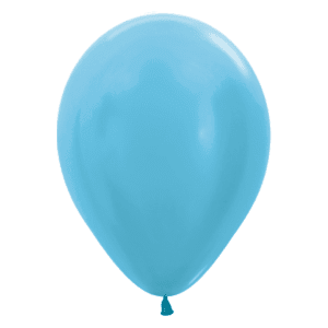 Bioloons Mini-Ballon Samt Karibikblau (12.5cm) - Nachhaltige Deko
