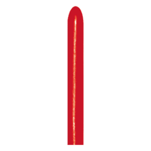 Bioloons Modellierballon Rot Metallic (2.5cm) - Premium Qualität