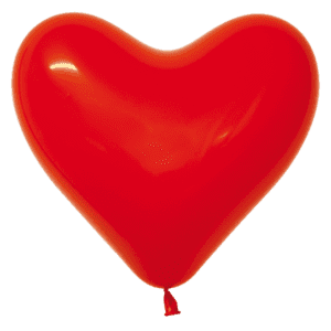 Bioloons Herzballon Rot (30cm) - Frei von Schadstoffen