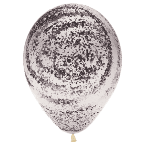 Bio Luftballon Graffiti schwarz biodegradable