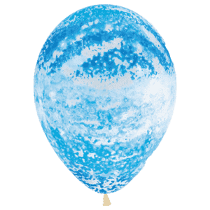 Bio Luftballon Graffiti hellblau biodegradable