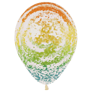 Bio LuftballonGraffiti bunt biodegradable