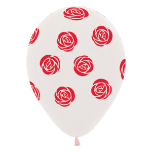 Bioloons Rundballon Kristallklar Rose (30cm) – ideal für Dekoration - für Dekorationen