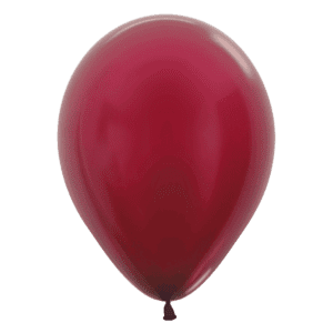 Bioloons Rundballon Weinrot Metallic (30cm) - für Dekorationen