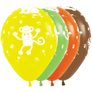 Bioloons Rundballon bunt sortiert Dschungel