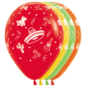 Bioloons Rundballon bunt sortiert Mexiko (30cm) – ideal für Dekoration - biologisch abbaubar