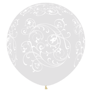 Bioloons Riesenballon Kristallklar Ornamente (90cm) – ideal für Dekoration - Nachhaltige Deko