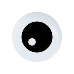 Bioloons Mini-Ballon Weiß Auge (12.5cm) – ideal für Halloween - für Dekorationen