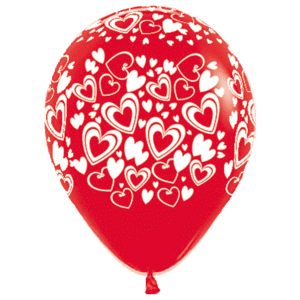 Bioloons Mini-Ballon Rot Herz (12.5cm) – ideal für Hochzeit - biologisch abbaubar