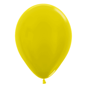 Bioloons Mini-Ballon Gelb Metallic (12.5cm) - Frei von Schadstoffen