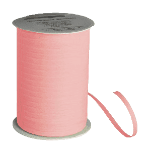 Luftballon-Halteband Bio-Kräuselband Rosa