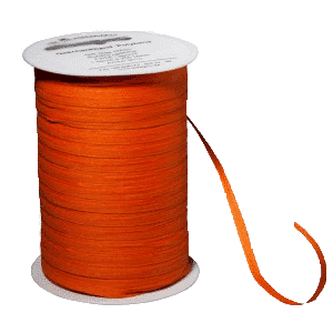 Luftballon-Halteband Bio-Kräuselband Orange