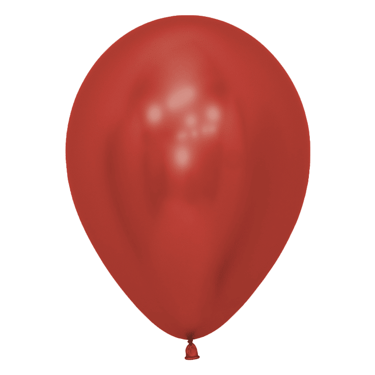 Bio-Luftballon chromglanz rot 30 cm