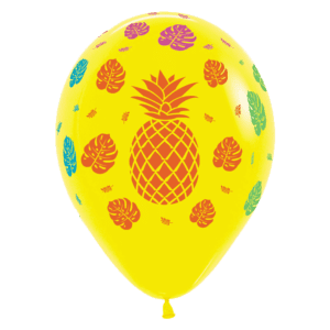 Bioloons Rundballon Gelb Ananas