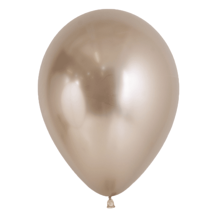 Luftballon chromglanz champagner 30 cm - biologisch abbaubar (biodegradable)