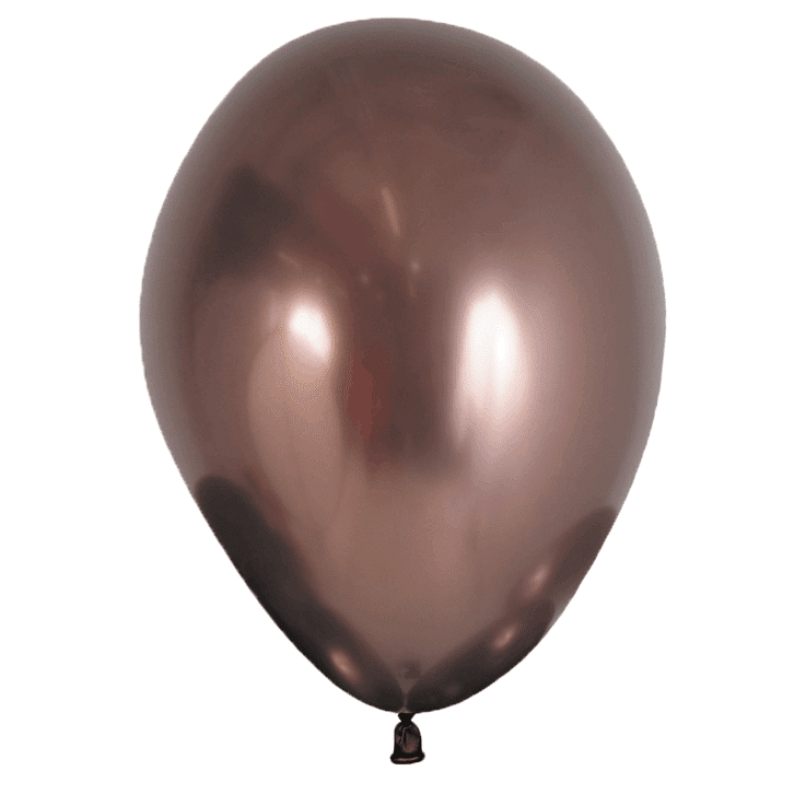 Bioloons Rundballon Chromglanz Trüffel (30cm) - Premium Qualität