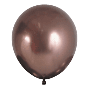 Bioloons Rundballon Chromglanz Trüffel (45cm) - für Dekorationen