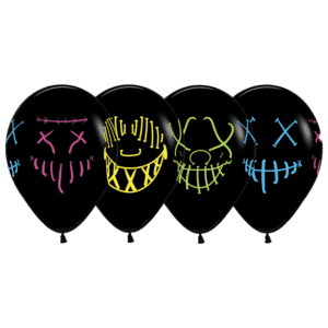 Bioloons Rundballon Schwarz Geist