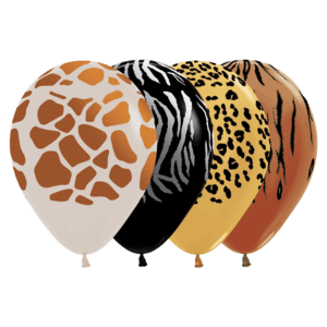 Bioloons Rundballon bunt sortiert Giraffe