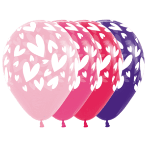 Bioloons Rundballon Rosa Herz (30cm) – ideal für Liebe - für Dekorationen