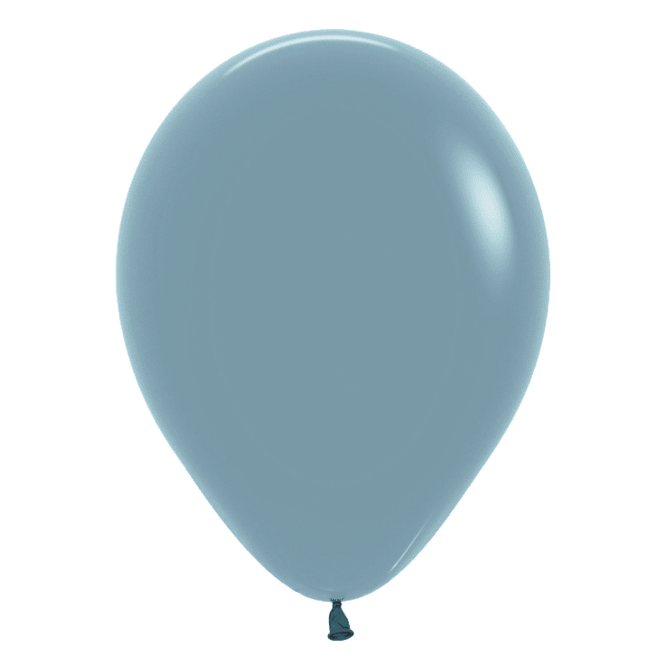 Bio-Luftballon creme blau 25 cm