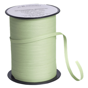 Luftballon-Halteband Bio-Kräuselband Pastell Grün