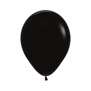 Bioloons Rundballon Schwarz (25cm) - für Dekorationen