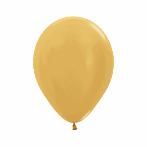 Bioloons Rundballon Gold Metallic (25cm) - Frei von Schadstoffen