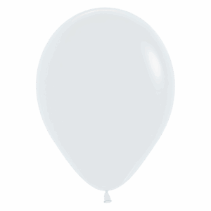 Bioloons Rundballon Weiß (30cm) - Premium Qualität