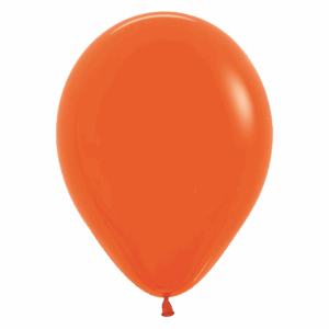 Bioloons Rundballon Orange (30cm) - plastikfrei verpackt