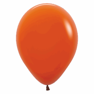 Bioloons Rundballon Dunkelorange (30cm) - biologisch abbaubar