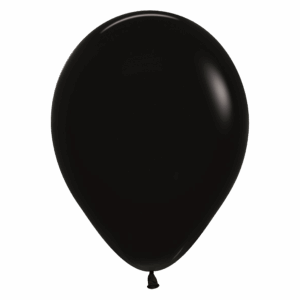 Bioloons Rundballon Schwarz (30cm) - Frei von Schadstoffen