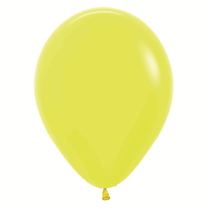 Bioloons Rundballon Neon Gelb (30cm) - 100% Naturlatex