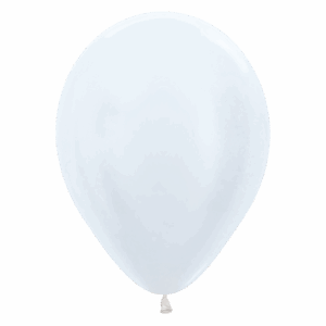 Bioloons Rundballon Samt Weiß (30cm) - TÜV-zertifizierte Qualität