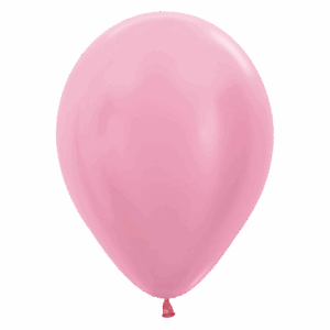 Bioloons Rundballon Samt Rosa (30cm) - 100% Naturlatex