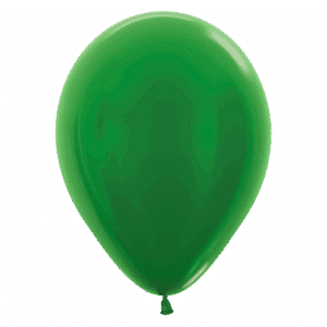 Bioloons Rundballon Grün Metallic (30cm) - Nachhaltige Deko