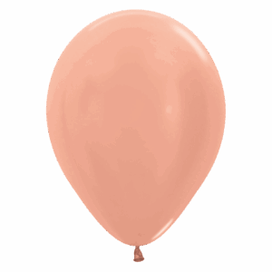 Bioloons Rundballon Roségold Metallic (30cm) - plastikfrei verpackt