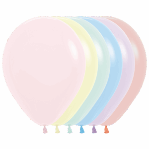 Bioloons Rundballon Pastell Mischung (30cm) - Frei von Schadstoffen