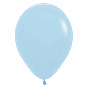 Bioloons Rundballon Pastell Blau (30cm) - plastikfrei verpackt