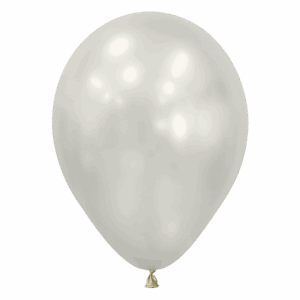 Bioloons Rundballon Weiße Auster seidenmatt (30cm) - TÜV-zertifizierte Qualität