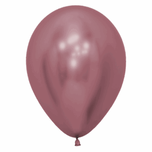 Bioloons Rundballon Chromglanz Rosa (30cm) - TÜV-zertifizierte Qualität