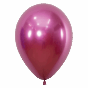 Bioloons Rundballon Chromglanz Pink (30cm) - biologisch abbaubar