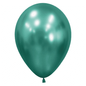 Bioloons Rundballon Chromglanz Aurora Grün (30cm) - plastikfrei verpackt