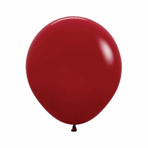 Bioloons Rundballon Kirschrot (45cm) - 100% Naturlatex