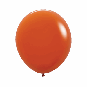 Bioloons Rundballon Dunkelorange (45cm) - für Dekorationen