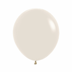Bioloons Rundballon Creme weißer Sand (45cm) - 100% Naturlatex