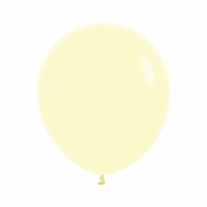 Bioloons Rundballon Pastell Gelb (45cm) - plastikfrei verpackt
