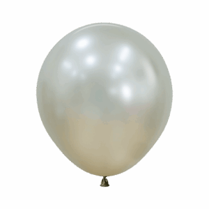 Bioloons Rundballon Creme Perle seidenmatt (45cm) - Premium Qualität