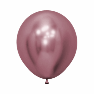 Bioloons Rundballon Chromglanz Rosa (45cm) - Premium Qualität